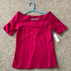 Pink off the shoulder top